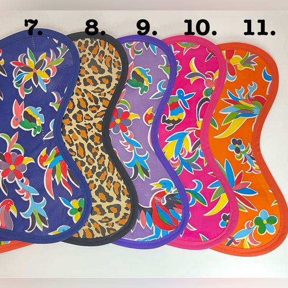 Handmade Mexican oilcloth pet dog cat food mat placemats - Picture 11 of 11